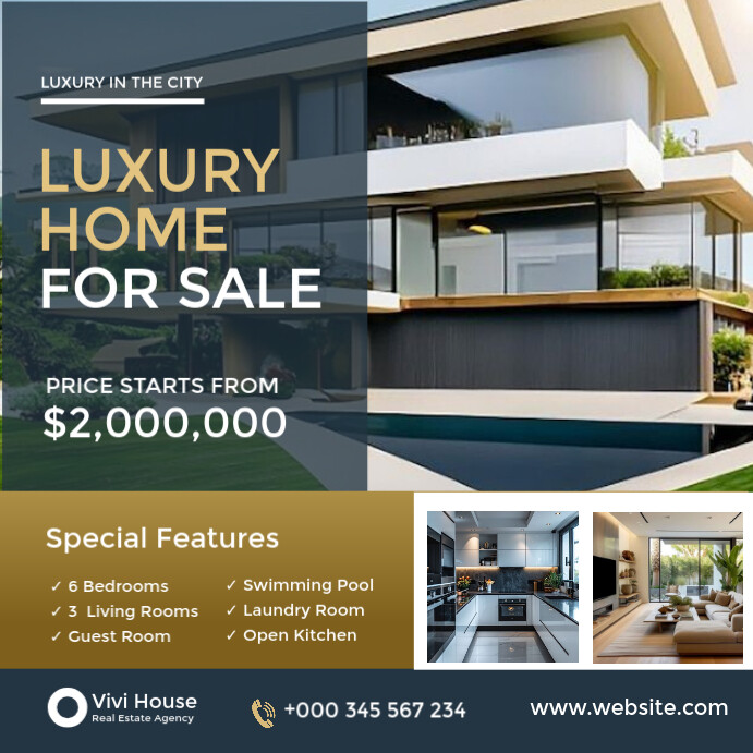 Copy of Maximalist Real Estate Flyer Design Instagram Post | PosterMyWall