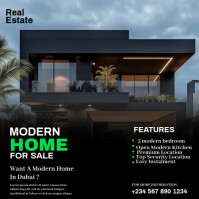 Maximalist Real Estate Flyer Template Design Instagram Post