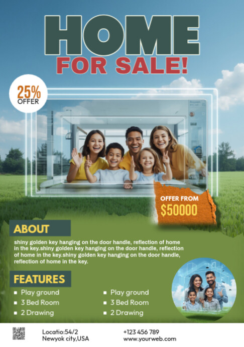 Copy of Maximalist Real Estate Home For Sale A2 | PosterMyWall