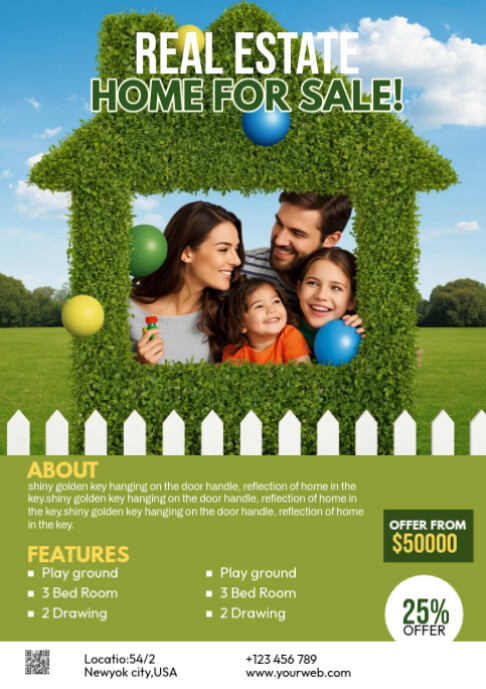 Copy of Maximalist Real Estate Home For Sale A2 | PosterMyWall