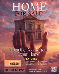 Maximalist Real Estate Home For Sale Instagram Portrait template