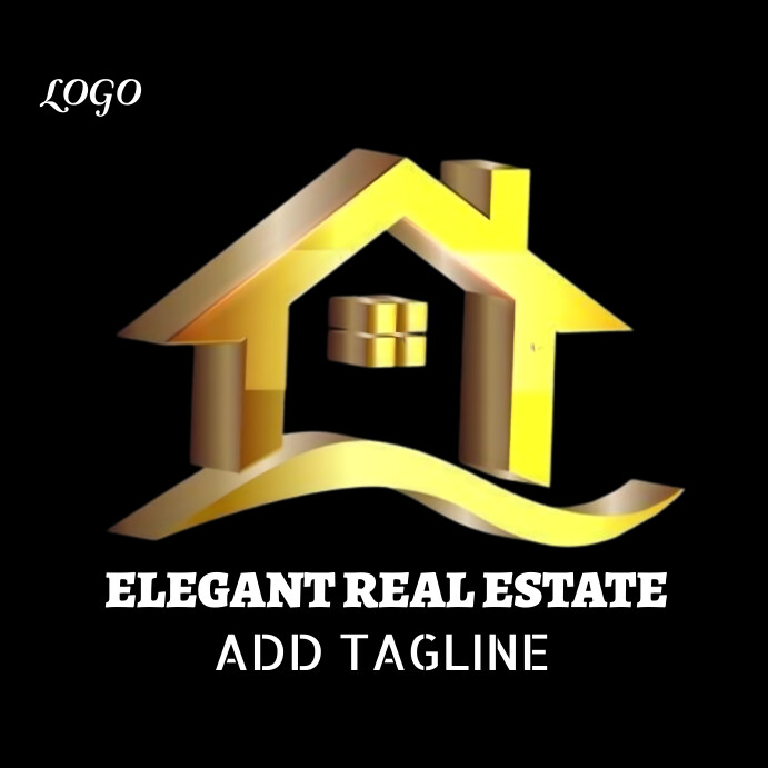 Maximalist Real Estate Logo Instagram Post Template | PosterMyWall