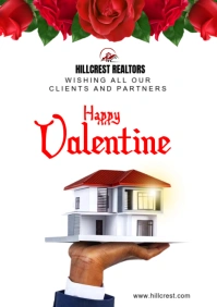 Maximalist Real Estate Valentine  A4 template