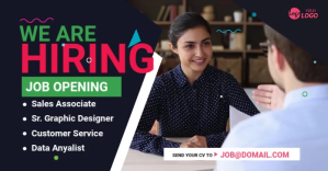 Maximalist Recruitment Ad Facebook Ad Facebook-Anzeige template