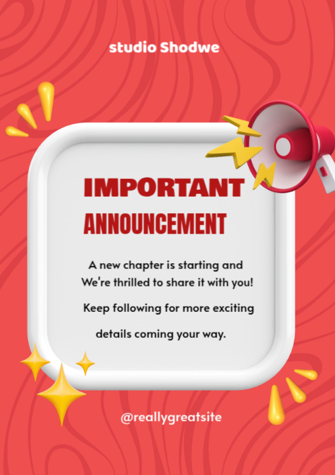 Maximalist Red A4 template