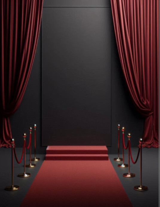 Maximalist Red Carpet Ambiance Template  Flyer (us Letter)