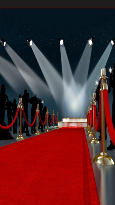 Maximalist Red Carpet Event Background Digital Display (9:16) template
