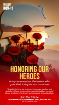 Maximalist Remembrance Day Whatsapp Status template