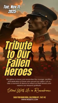 Maximalist Remembrance Day Whatsapp Status template