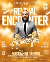 Maximalist Revival Encounter Church Flyer Template Instagram Portrait