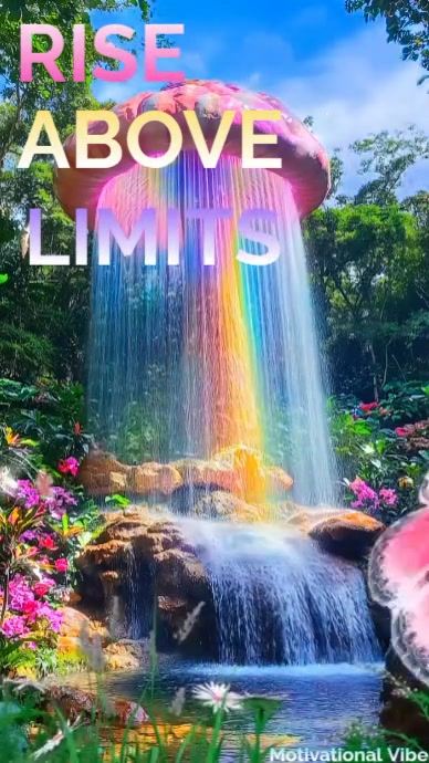 Maximalist Rise Above Limits Digital Display (9:16) template