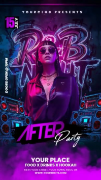 Maximalist Rnb Party Flyer Instagram Reel template