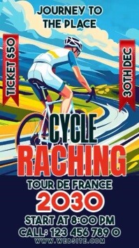 Maximalist Road Cycling Event Instagram Story template