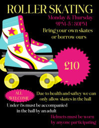 Maximalist Roller Skating Flyer (us Letter) template