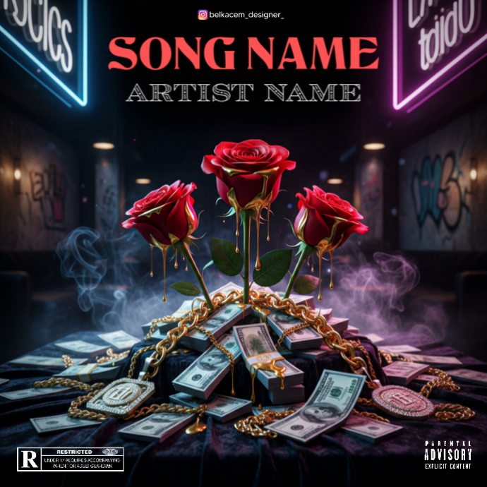 Maximalist Roses And Riches Album Cover Template | PosterMyWall