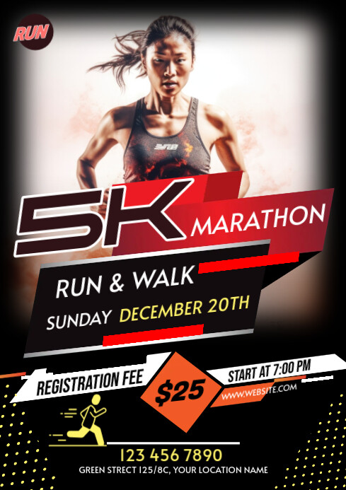 Copy of Maximalist Run & Walk Event A1 | PosterMyWall