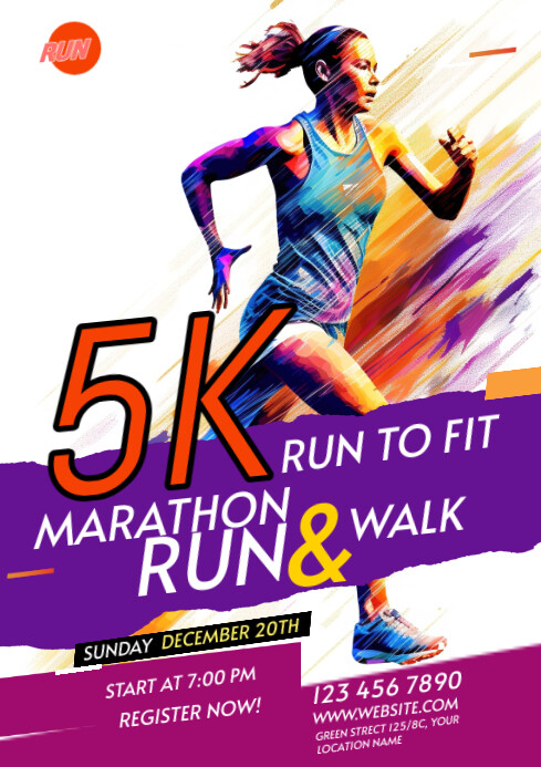 Copy of Maximalist Run & Walk Event A1 | PosterMyWall