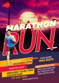 Maximalist Run & Walk Event  A1 template