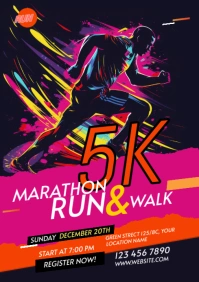 Maximalist Run & Walk Event A2 template