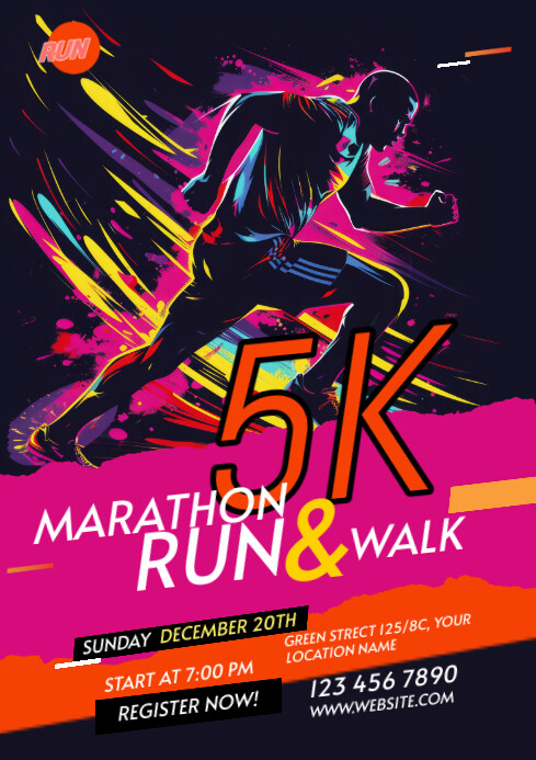Copy of Maximalist Run & Walk Event A2 | PosterMyWall
