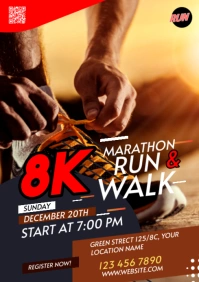 Maximalist Run & Walk Event A3 template