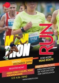 Maximalist Run & Walk Event A3 template