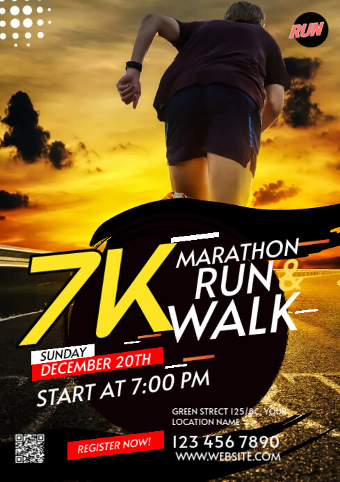 Copy of Maximalist Run & Walk Event A3 | PosterMyWall
