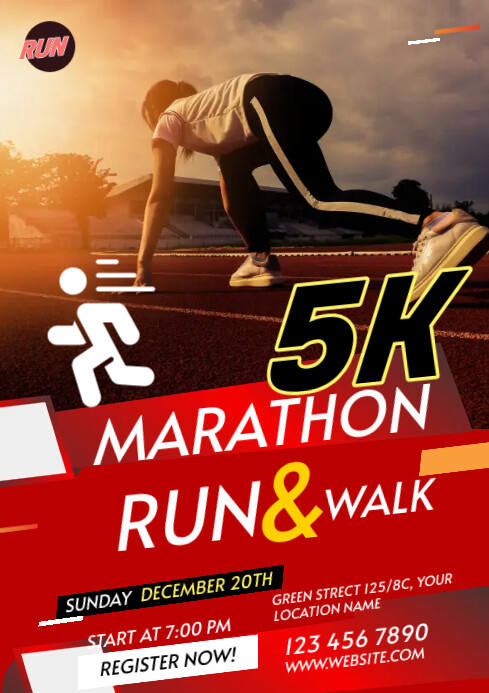 Copy of Maximalist Run & Walk Event A4 | PosterMyWall