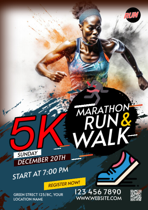Copy of Maximalist Run & Walk Event A5 | PosterMyWall