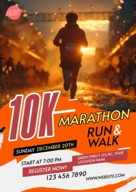 Maximalist Run & Walk Event A6 template