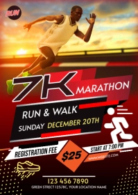 Maximalist Run & Walk Event A6 template