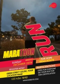 Maximalist Run & Walk Event A6 template