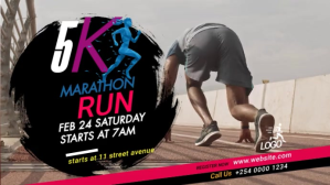 Maximalist Run & Walk Event Digital Display Digital Display (16:9) template