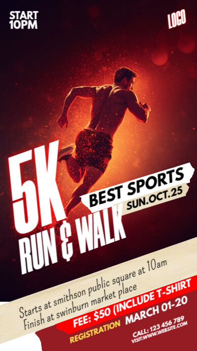 Copy of Maximalist Run & Walk Event Instagram Story | PosterMyWall