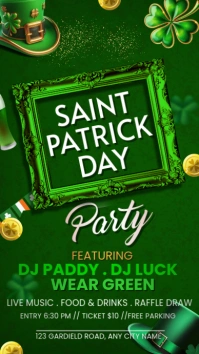 Maximalist Saint Patrick's Day Instagram Story template
