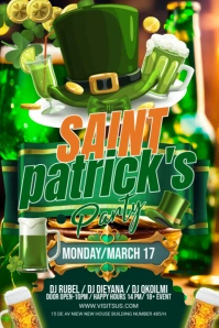 Maximalist Saint Patrick's Pinterest Graphic Pinterest Graphic template