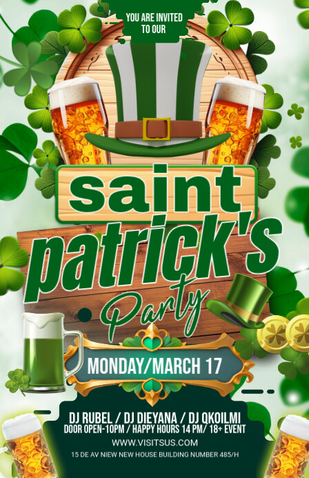 Maximalist Saint Patrick's Tabloid Tabloid template