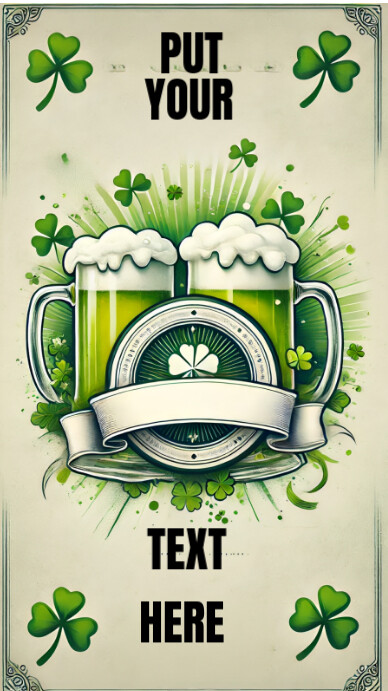 Maximalist Saint Patrick's Day Celebration Instagram Story template