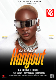 Maximalist Saturday Hangout  A4 template