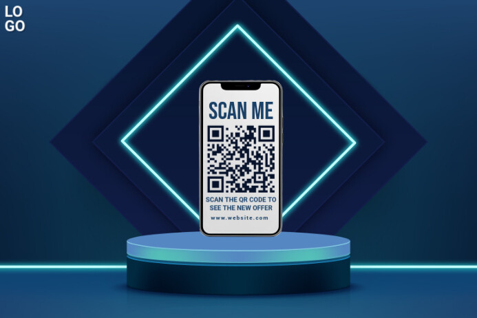 Maximalist Scan Me Label Template | PosterMyWall
