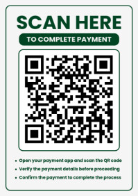 White Payment Information A4 Template | PosterMyWall