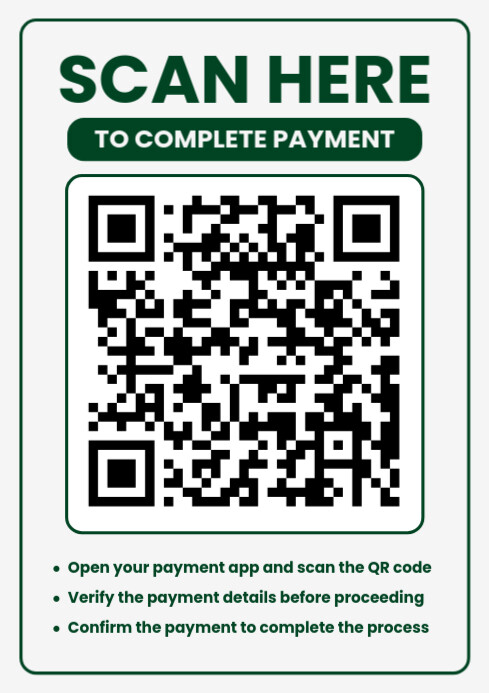 Maximalist Scan Qr Code Payment A4 template