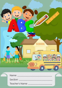 Maximalist School Book  A4 template