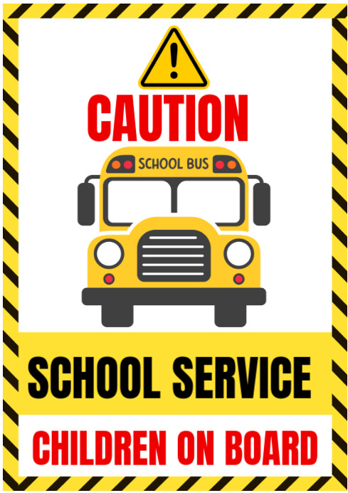 Maximalist School Bus Service  A4 template