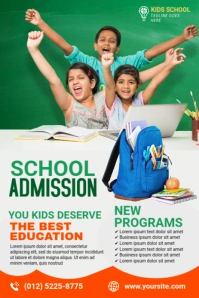 Maximalist School Education Pinterest Graphic template