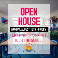 Maximalist School Open Day Instagram Post Instagram-opslag template