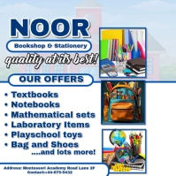 Maximalist School Stationery Sales Flyer  Instagram Post template