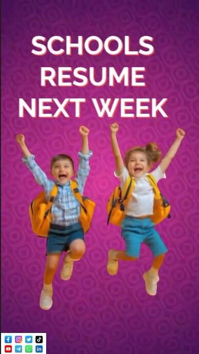 Maximalist Schools Resume Next Week Youtube Short template