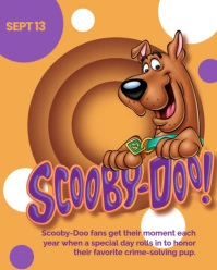 Maximalist Scooby Doo Day Instagram Portrait template