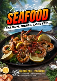 Maximalist Seafood A5 template